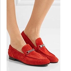 Rag & Bone Cooper Suede Red Loafer Shoes Sz 41